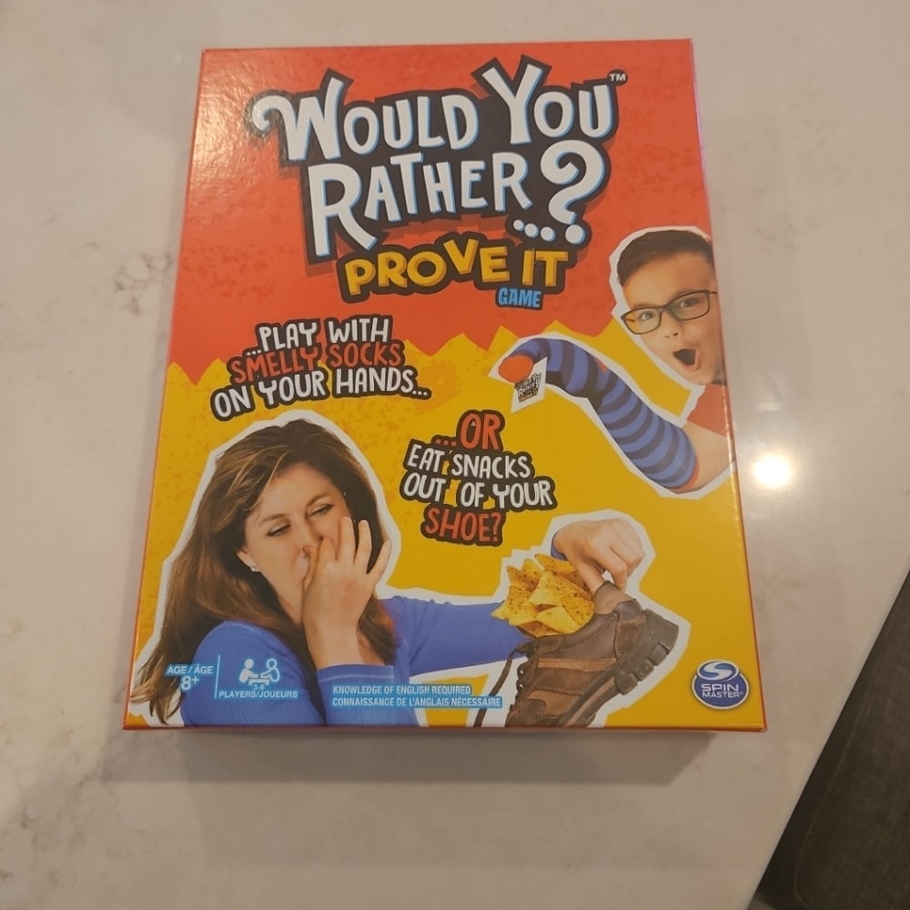 Spin Master "Would You Rather...PROVE IT" Board Game Complete